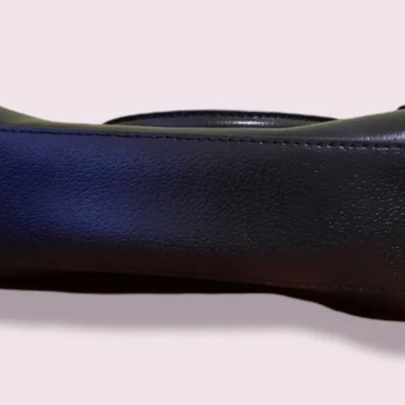 🥳🎉 HOST PICK !  Black Leather  ♠️ kate spade ♠️  handbag EUC - Picture 4 of 7